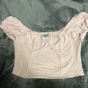 tillys light pink top NWOT